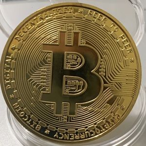 CRYPTO COLLECTABLE BITCOIN SOUVENIR COIN